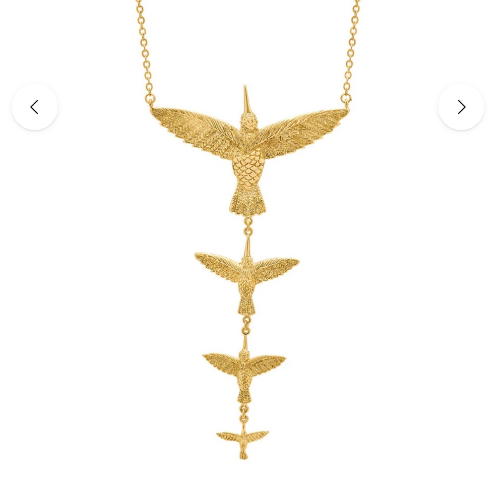 Sophie Simone Necklace Four Hummingbirds